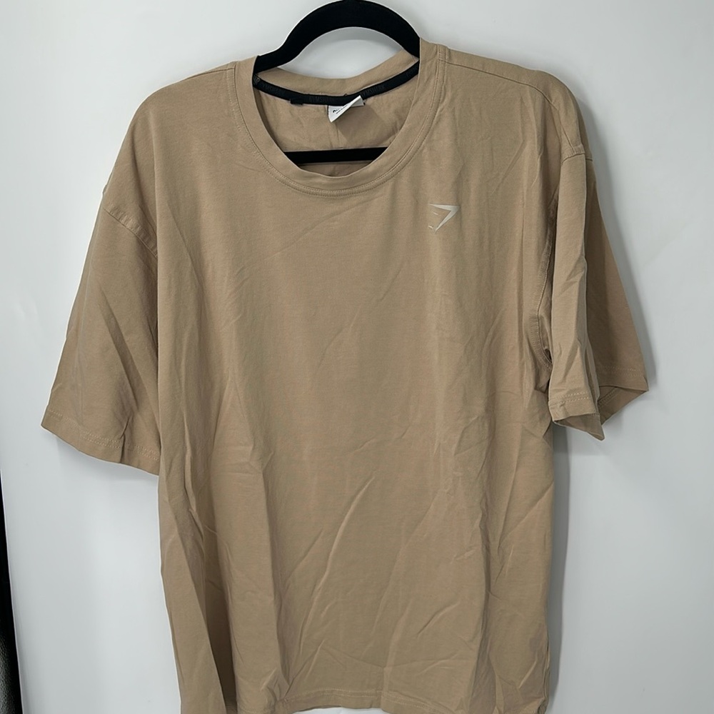 Tan gymshark tshirt